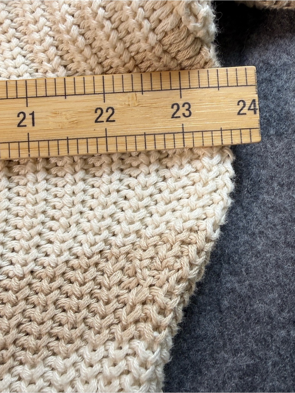 American Eagle XS Cream Beige Striped Open Knit Cotton Sweater Coastal Neutral - Picture 9 of 11
